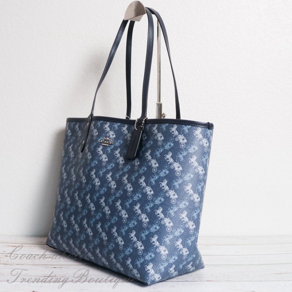 NWT Coach Reversible Tote with Horse Print_6